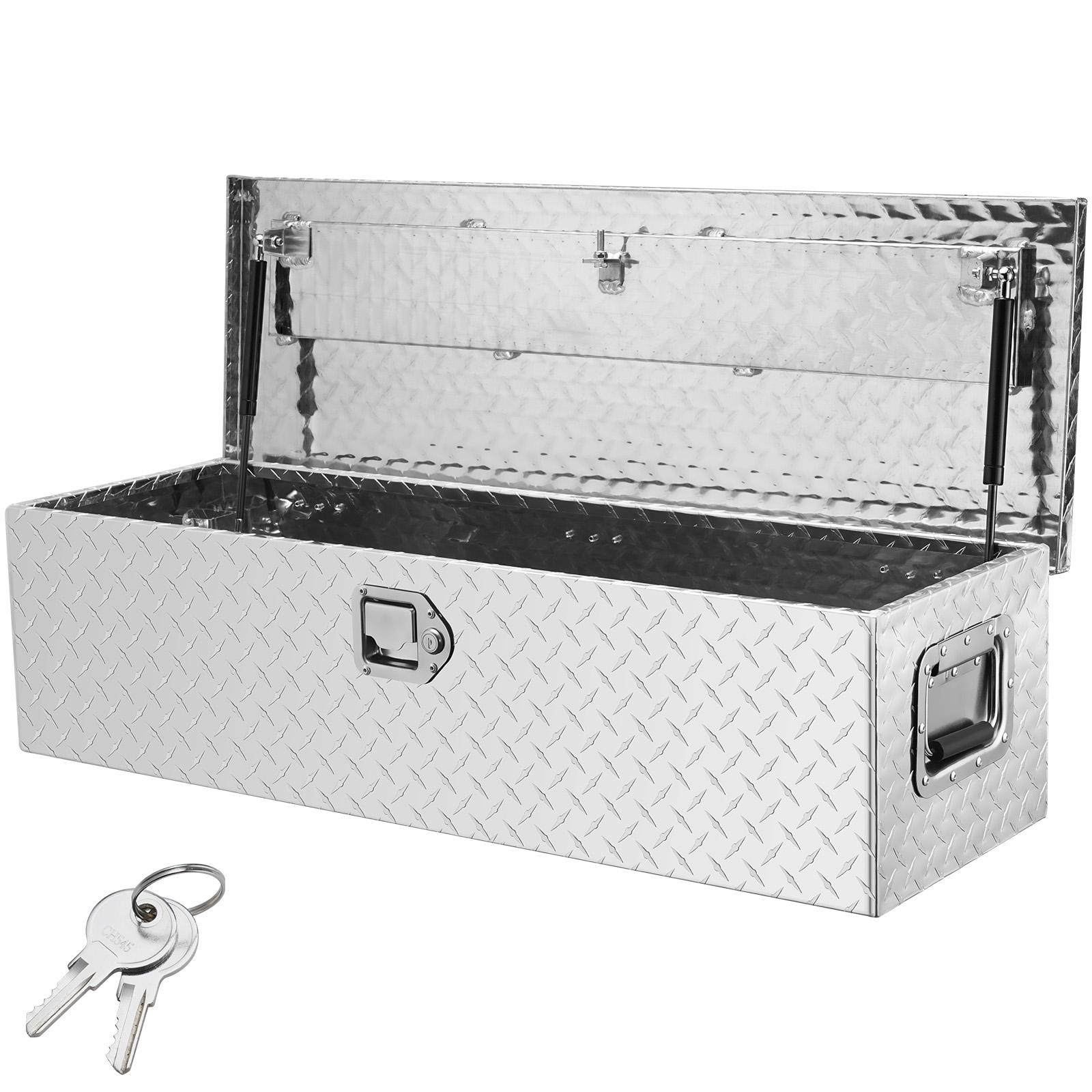 Heavy Duty Aluminium Truck Bed Tool Box With Lock And Side Handles_voghion.com